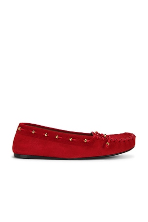 KHAITE Milly Flat in Red