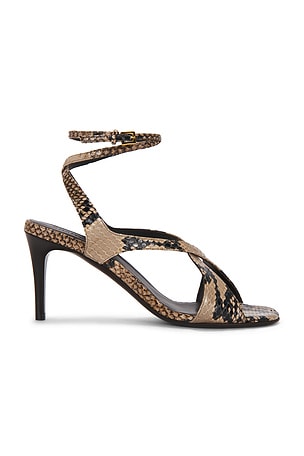 KHAITE Liria Ankle Strap 75 Sandal in Taupe