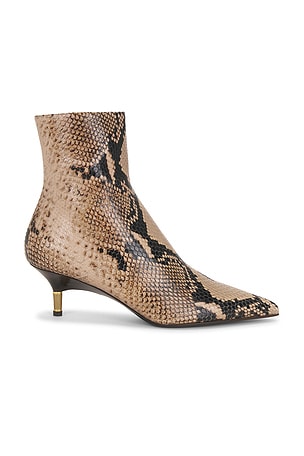 KHAITE Bella Ankle 55 Boot in Taupe