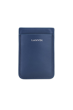 Lanvin Magnetic Phone Card Holder in Navy