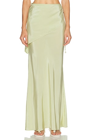 L'Academie Tahlia Maxi Skirt in Sage