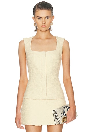 L'Academie Ingrid Top in Lemon