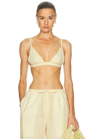 L'Academie Romy Bra Top in Yellow