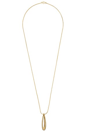 Lie Studio The Dolly Necklace in Metallic Gold