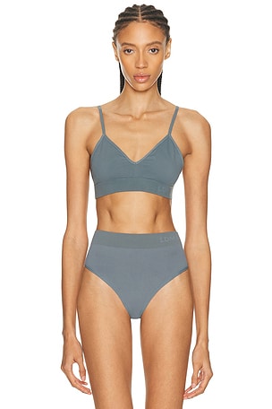LDMA Low Show V Bralette in Grey