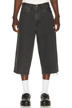 LEVI'S 478 Baggy Capri Shorts in Black