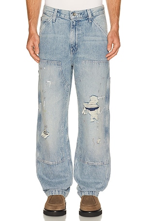 LEVI'S 568 Loose Straight Double Knee Jeans in Blue