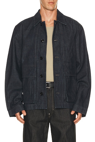 Lemaire Boxy Jacket in Blue