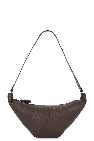 Lemaire Western Studs Medium Croissant in Chocolate