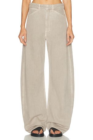 Lemaire High Waisted Curved Leg in Grey