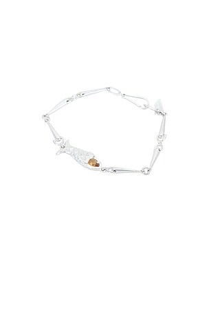 Loren Stewart Pesca Bracelet in Metallic Silver