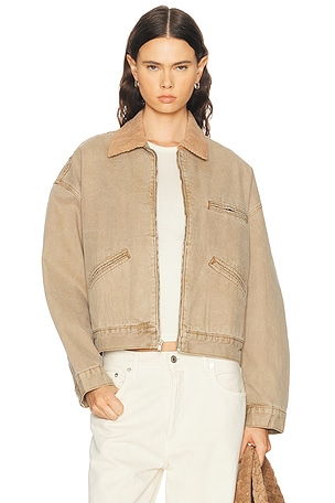 SLVRLAKE Camden Garage Jacket in Brown