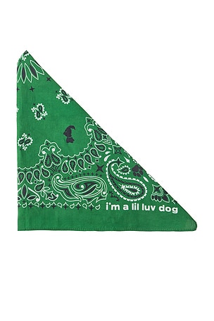 Lil Luv Dog Bandana in Green