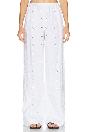 LoveShackFancy Cinna Pant in White