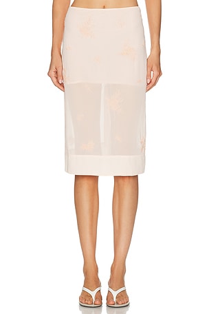 LPA Marisel Midi Skirt in Pink