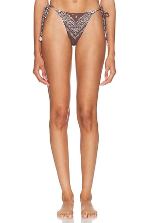 La Porte Midnight Rodeo Aurora Bikini Bottom in Brown