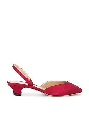 LE MONDE BÉRYL Erica Slingback Kitten Heel in Red