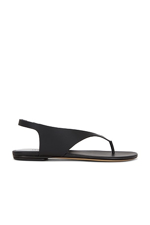 LE MONDE BÉRYL Langley Thong Flat Sandal in Black