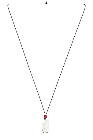 Louis Abel Noema Necklace in Metallic Silver,Black