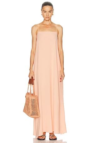 LESET Ari Maxi Dress in Peach