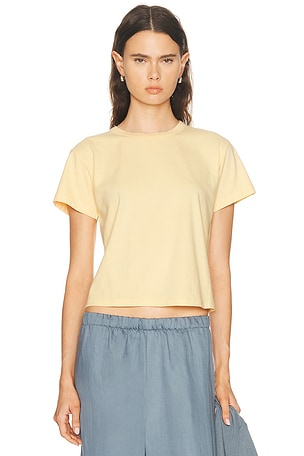 LESET The Margo Tee in Lemon