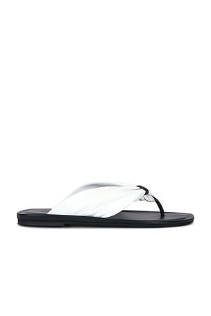 Loulou de Saison Agora Draped Sandal in White