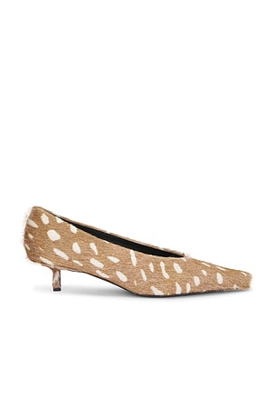 Loulou de Saison Eko Kitten Heel Pump in Brown