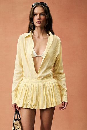 Ludovic de Saint Sernin for FWRD New Slim Top in Yellow