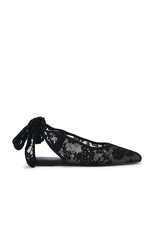 Magda Butrym Lace Ballet Flat in Black
