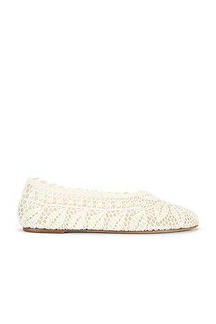 Magda Butrym Ballet Flat in Ivory