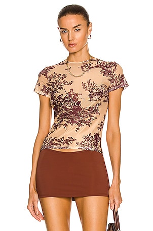 Miaou Mini Tee in Tan