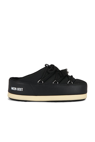 MOON BOOT Evx Nylon Mule in Black