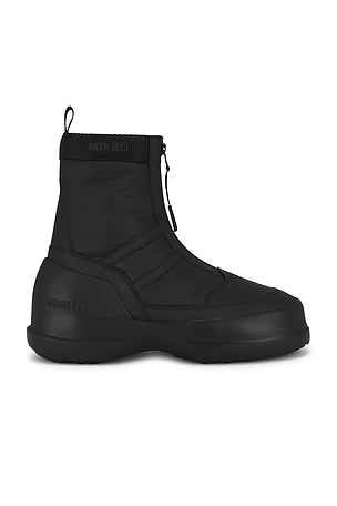 MOON BOOT Luna Zip Boot in Black