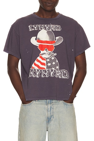 Madeworn Lynyrd Skynyrd 90's Crew Tee in Blue