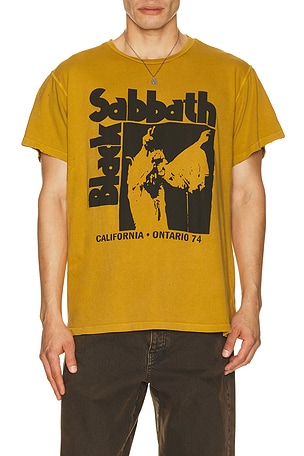 Madeworn Black Sabbath Tee in Yellow