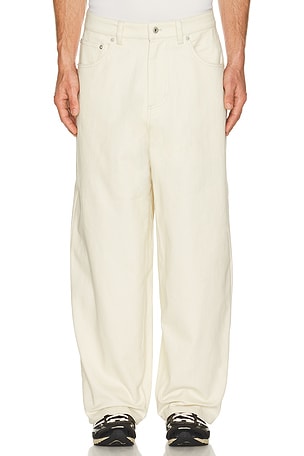 Metalwood Studio 5-Pocket Twill Pant in Cream