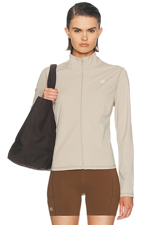 American Vintage Jizzo Zip-Up Jacket in Beige