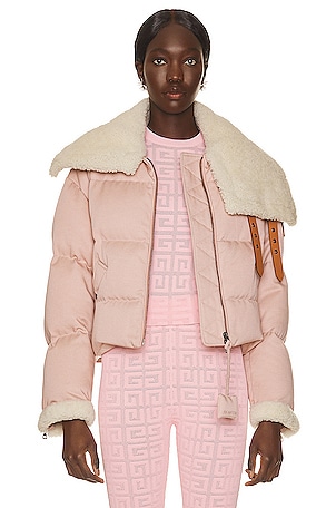 Moncler Genius 1 Moncler JW Anderson Penygardner Denim Jacket in Pink