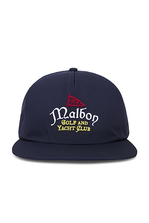Malbon Golf Yacht Club Snapback Hat in Blue
