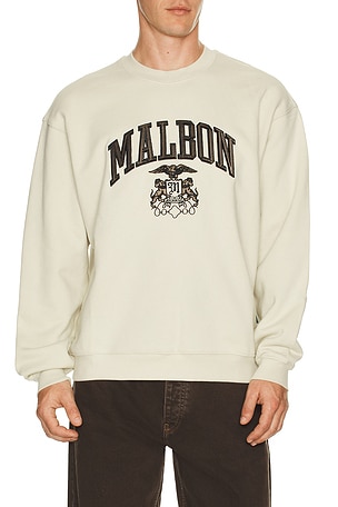 Malbon Golf Cadet Oxford Sweatshirt in Ivory