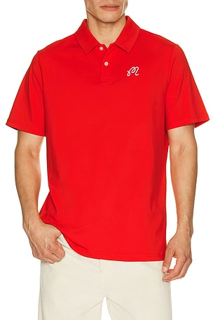 Malbon Fairway Polo in Red