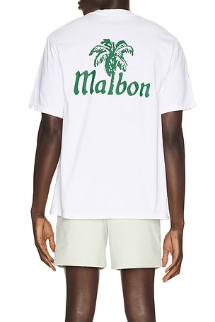 Malbon Bermuda Playa Tee in White