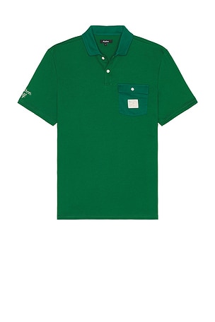 Malbon Golf Jovis Solid Polo in Green