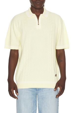 Malbon Navarro Polo in Yellow