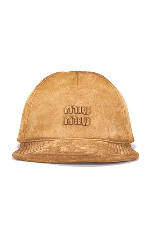 Miu Miu Baseball Cap in Brown