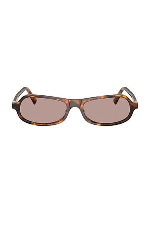 Miu Miu Rectangular Sunglasses in Brown,Black
