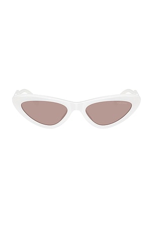 Miu Miu Cat Eye Sunglasses in White