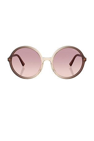 Miu Miu Round Sunglasses in Brown