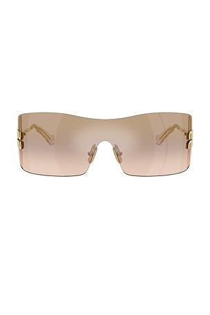 Miu Miu Rectangular Sunglasses in Brown