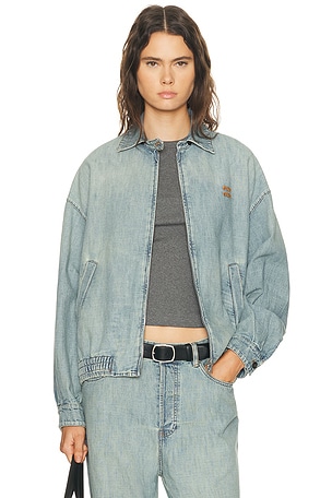 Miu Miu Chambray Jacket in Blue